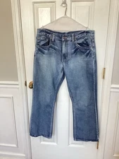 Flypaper Jeans Men’s Size 36X30 Thick Stitch Distressed  Bootcut