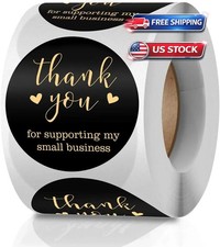 500Pcs 1.5" Thank You Stickers Thank You For Supporting Small Business Labels