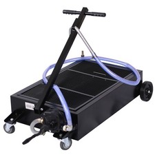 Heavy Duty 25 Gal Low-Profile Oil Drain with Pump Wheels for Trucks SUVs