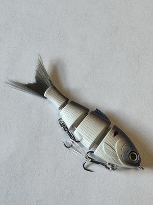  New For 2026  Mike Bucca Lil  Baby Bull Shad 2 1/2  3/16oz  Glimmer Bone