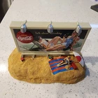 Coca-Cola Beach Billboard Ad Light-Up Musical Bank 1940s Image VTG 1990s Works