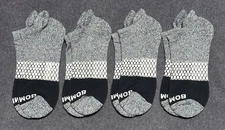 Bombas 4-Pack Unisex Ankle Multicolor Socks Medium NWT (4-Pairs)