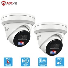 Anpviz 2x 8mp Poe Ip Camera Strobe Red Blue Light And Audio Alarm 2 Way Audio Anpviz 2x 8mp Poe Ip Camera Strobe Red Blue Light And Audio Alarm 2 Way Audio