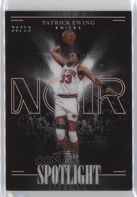 2023-24 Panini Noir Spotlight /99 Patrick Ewing #9 HOF
