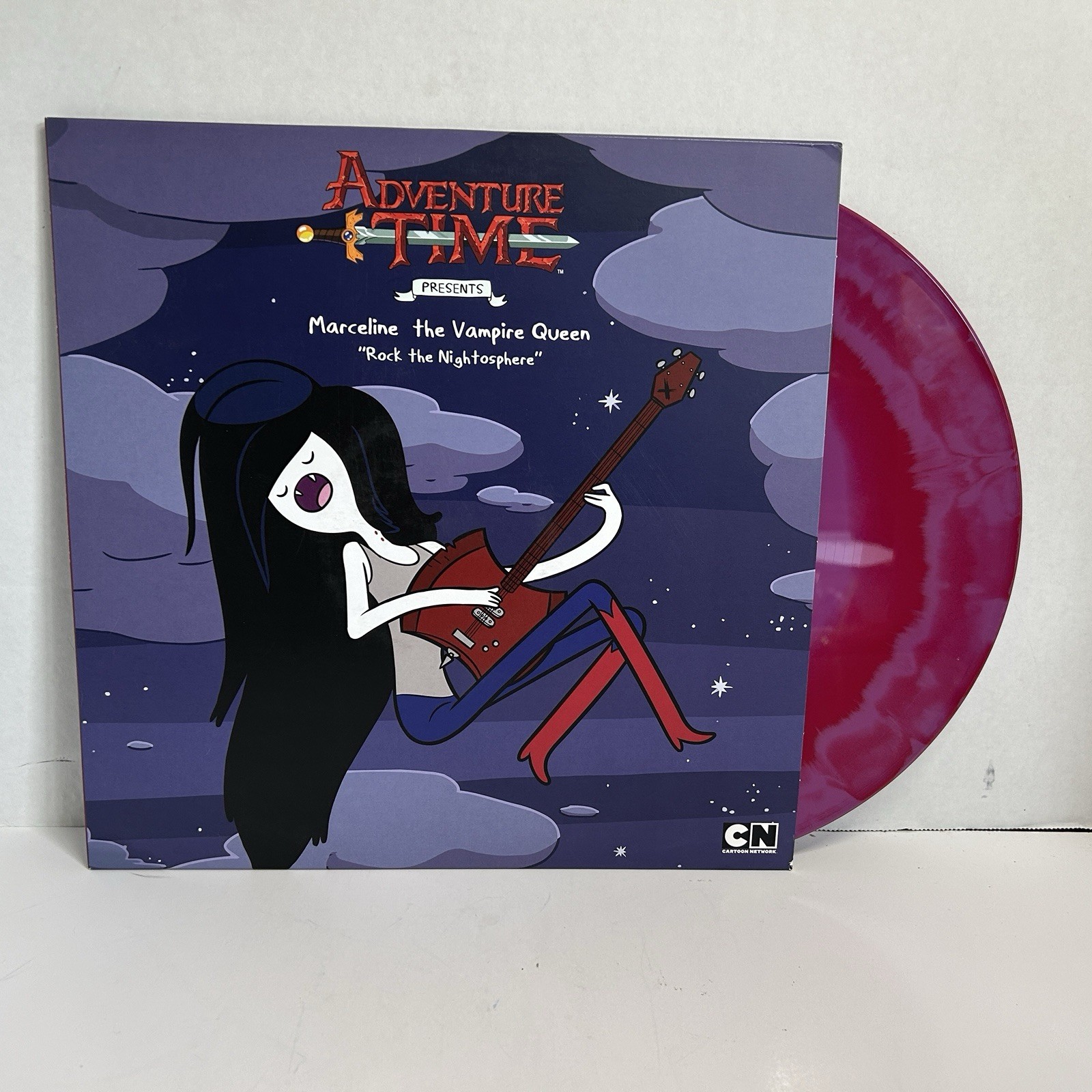 Adventure Time Marceline Rock the Nightosphere EP 2017 Ltd Red/Pink Merge RARE!