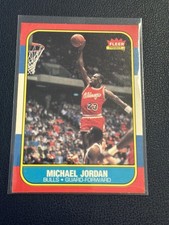 1986 FLEER #57 MICHAEL JORDAN ROOKIE RC PSA Authentic Altered