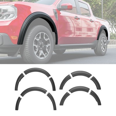 Three-section Fender Flares For 2022-2025 Ford Maverick 12PCS Wheel Brow PP