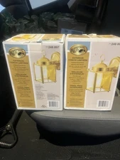 Two Hampton Bays Exterior Coach Lanterns