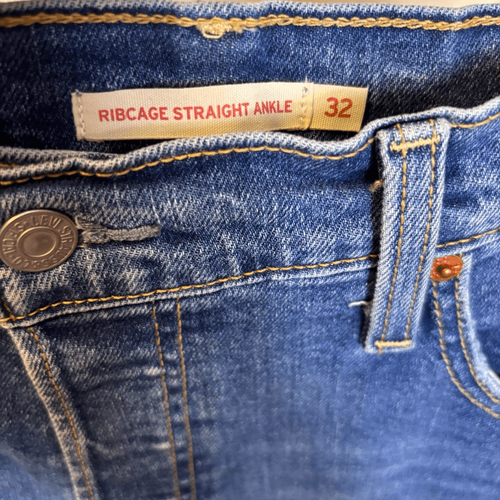 Levi's Ribcage Ankle Straight Leg Jeans Women's 32 - Picture 5 of 7