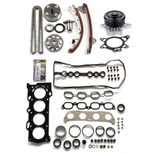 Timing Chain Kit Head Gasket Set Water Pump For Toyota Corolla 00-07 1.8L