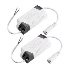 2Pcs 18-25W Constant Current 300mA LED Driver 54-87V DC Connector Transformer