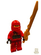 Lego Ninjago Kai Golden Weapons Minifigure Alarm Clock - With Sword - TESTED