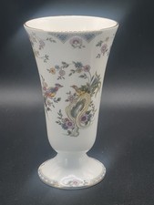 COALPORT 'PARADISE' ENGLISH FINE BONE CHINA TRUMPET VASE