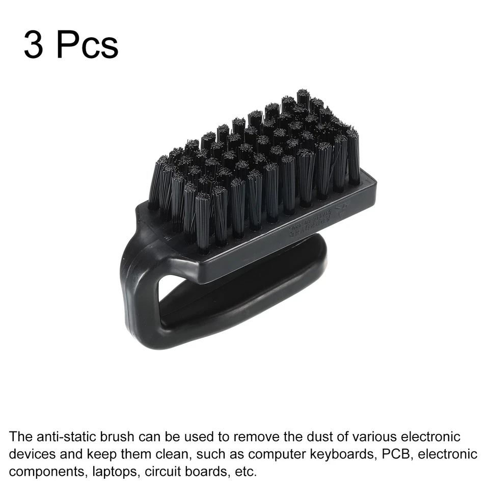 Anti Static ESD Brush Cleaning Keyboard Brush Nylon 3pcs for Keyboard 70x90mm Foto 3 de 4