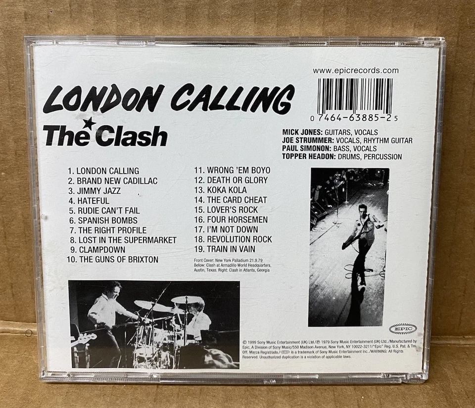 The Clash - London Calling (CD, Album, Remaster Repress) Punk Rock NM - Image 4 of 4