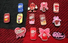DR. PEPPER 13pc Shoe Charms - soft drink soda - fits crocs - FREE SHIPPING