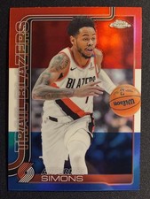 2025-26 Topps Chrome - Anfernee Simons Red White and Blue Refractor