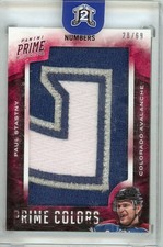 2013-14 Panini Prime Prime Colors Numbers Patch /69 Paul Stastny