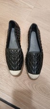 KARL LAGERFELD PARISWomen's Desta Slip-On Espadrille Platform Flats Size 37.5B