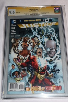 Signature Series CGC 9.6 Justice League 0 Variant Signed 2x JLA Reis Shazam