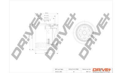 Ölfilter Dr!ve+ DP1110.11.0272 Anschraubfilter 3/4-16 UNF für LANCIA PRISMA GLAS