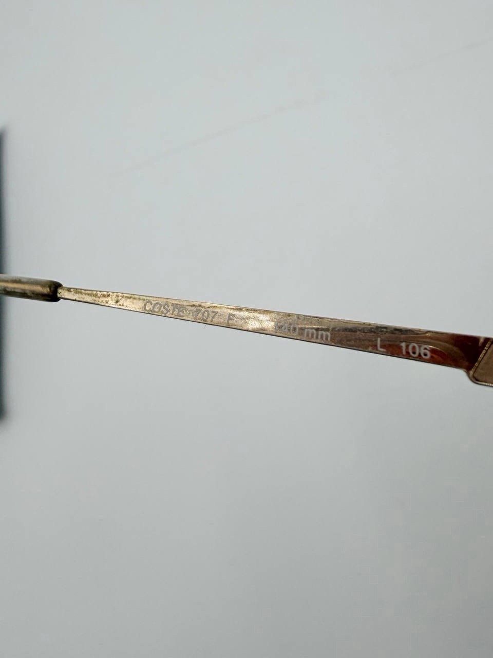 Lacoste Vintage Eyeglasses Gold Metal Frame – Made in Italy thumbnail 6