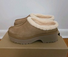 UGG Women New Heights Cozy UGGplush Lined Clog NWB size 7 Chestnut