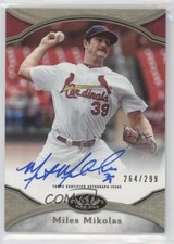 2020 Topps Tier One Prime Performers 264/299 Miles Mikolas #PPA-MMI Auto 0a4s