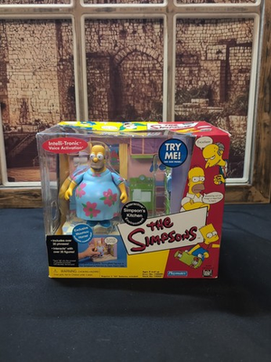 #ad Playmates SIMPSONS Interactive Kitchen Exclusive Muumuu Homer Playset Figure $85.95