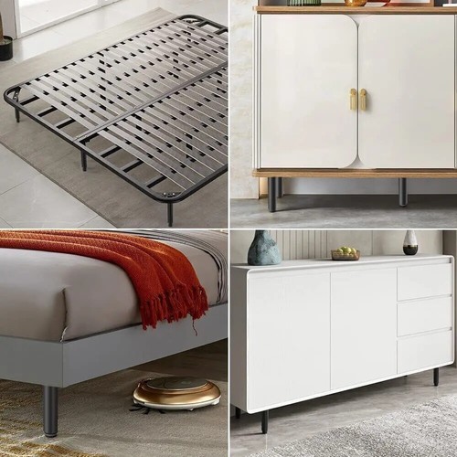 2X Bed Legs Retractable Heavy Duty Bed Center Frame Support Feet Leg Adjustable - Picture 6 of 12