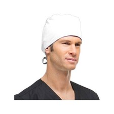 Scrub Hat : White : Unisex Tie Back : AllHeart Basics : New