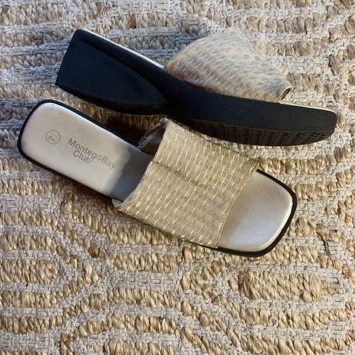 tan platform slides