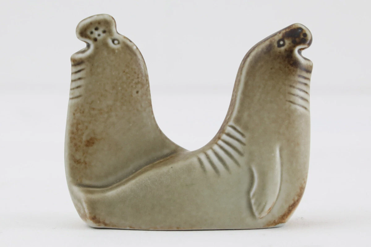 Gustavsberg Lisa Larson NOAKS ARK Series Sjolejon Walrus 1979-1983 Vintage