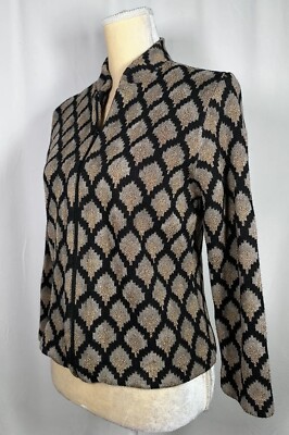 Brenda French for French Rags Women's Sweater Cardigan 2 Jacket Zip Southwest