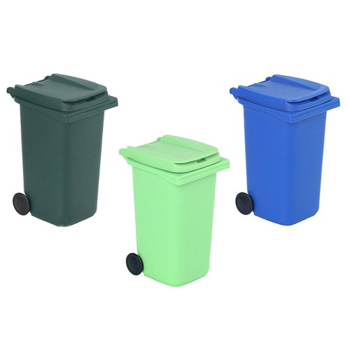 3 Pcs Desktop-Speicher-Bucket Baby Kleiner Mülleimer Mit Deckel Müllbehälter - Bild 11 von 12