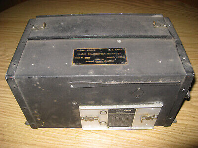 WWII US Army Signal Corps BC-AO-230 HF Radio Command WWII US Army Signal Corps BC-AO-230 HF Radio Command