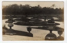 ORNAMENTAL FLOWER BEDS, QUEEN'S PARK, BOLTON: Lancashire postcard (C62638)