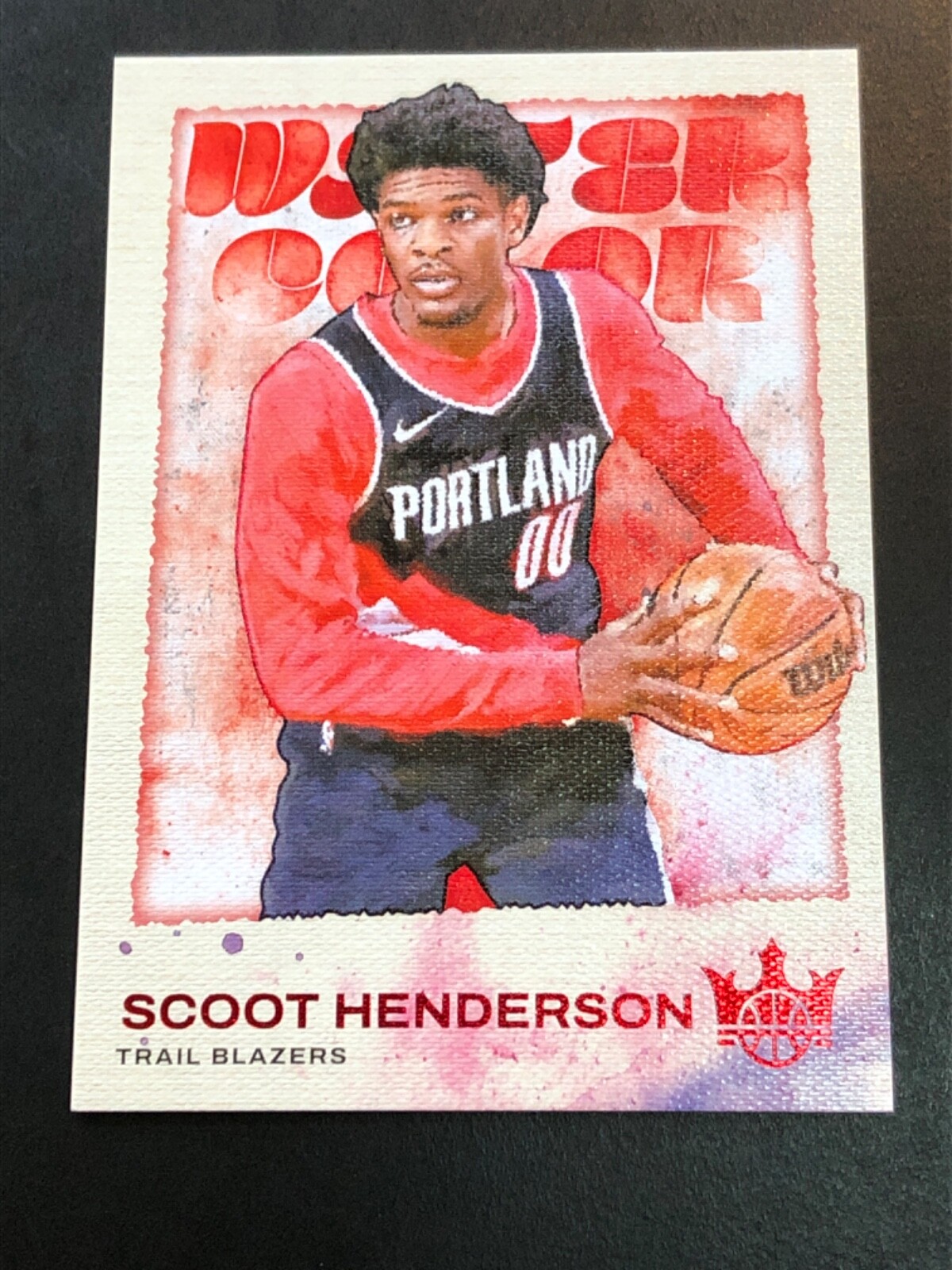 Scoot Henderson Rookie Water Color Red 146/149 - 2023-24 Court Kings #15