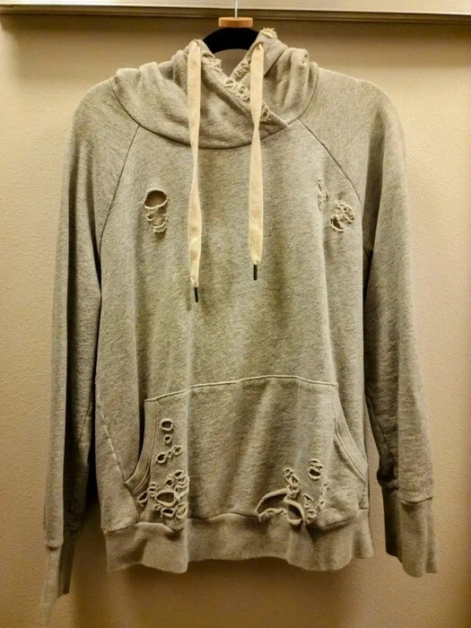 Nsf clearance distressed hoodie