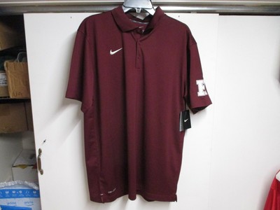maroon nike polo