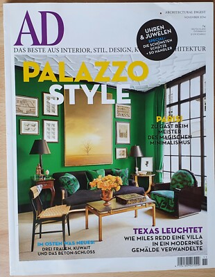 AD Architectural Digest Magazin * Ausgabe November 2014