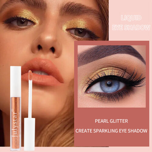 Liquid Pearlescent Eyeshadow Diamond Eye Shadow Shimmer Glitter Makeup 10Colors - Picture 11 of 22