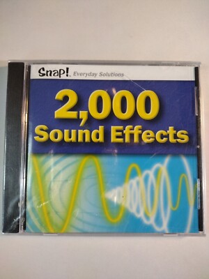 2,000 Sound Effects - Snap!  CD rom