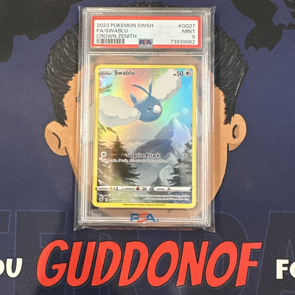 PSA 9 MINT 2023 Pokemon Crown Zenith SWABLU GG27 Full Art | eBay