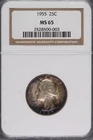 1955 Washington Quarter NGC MS65 Nice Toning *DoubleJCoins* 8009-57