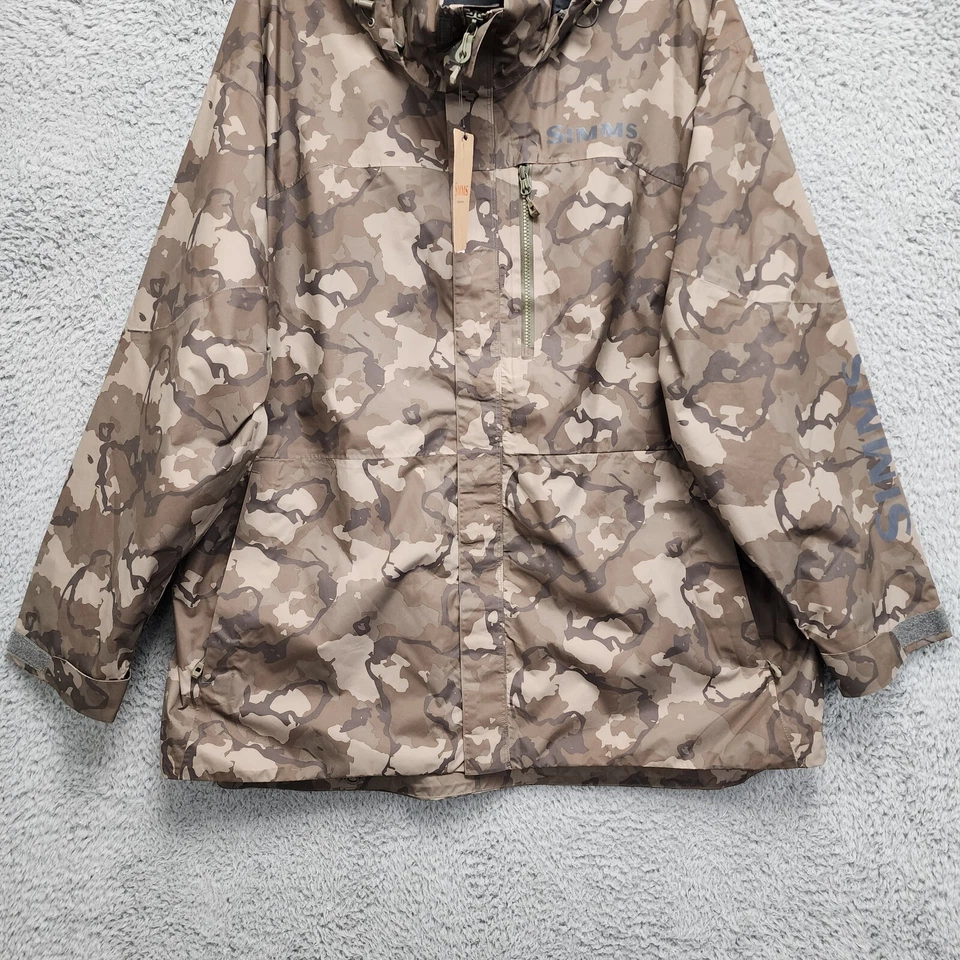 Simms Challenger Fishing Jacket Mens 3XL Regiment Camo Olive Drab NEW w/ Tag - Image 4 of 4