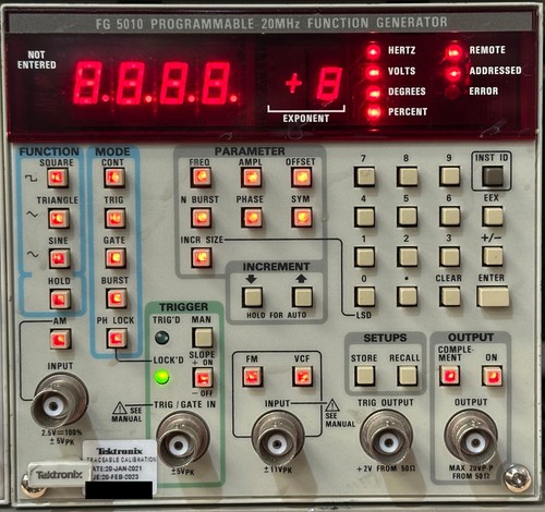 Tektronix FG 5010 20MHz Programmable Function Generator *Guaranteed* - Picture 2 of 6