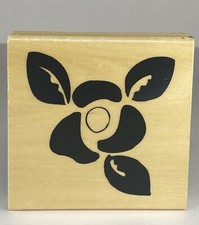 Anita's Wood Mounted Rubber Stamp Large Flower Floral Nature Plants Garden