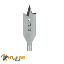 3/4 in. X 16 in. Long Steel Spade / Paddle Bit  for Wood by KlassTools