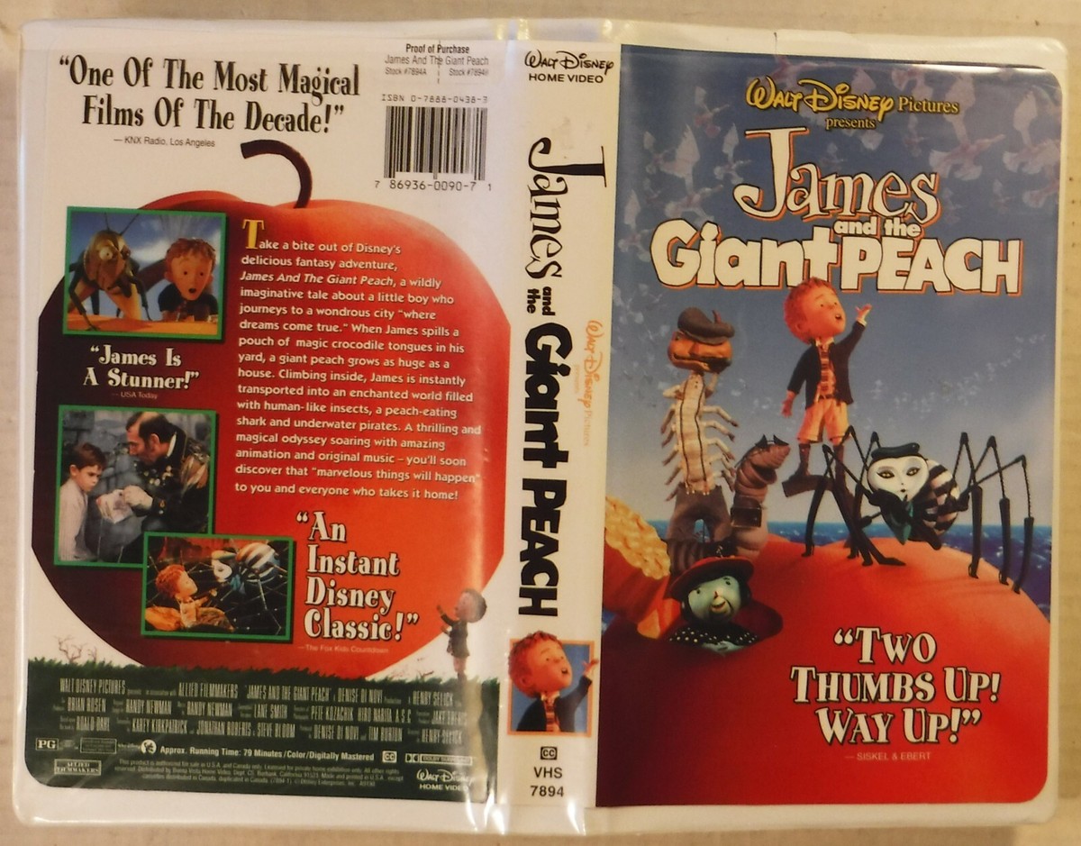 ジャイアントピーチ　VHS 字幕スーパー 送料無料 匿名配送] ディズニー ジャイアントピーチ VHS 新品未